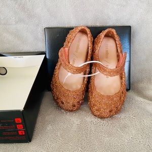 New Mini Melissa Campana Crochet Mary Jane Flat